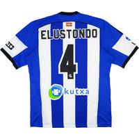 2014-15 Real Sociedad Home Shirt Elustondo #4 *w/Tags*