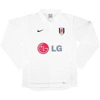 2007-08 Fulham Home L/S Shirt (Excellent) M