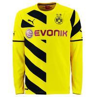 2014 2015 borussia dortmund home long sleeve puma shirt