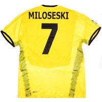 2008-09 Widzew Lodz Match Issue Third Shirt Miloseski #7