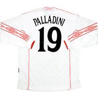 2000-01 Vicenza Match Issue Away L/S Shirt Palladini #19