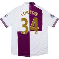 2013-14 Aston Villa Away Shirt Lowton #34 (Excellent) XL