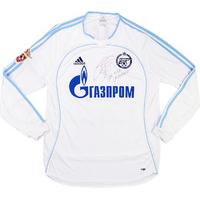 2007 zenit st petersburg match worn signed away ls shirt ricksen 25 v  ...