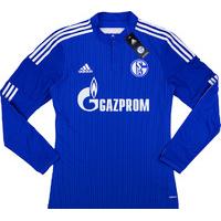 2014 16 schalke adizero player issue home ls shirt bnib