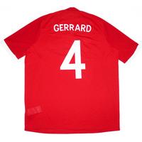 2010-11 England Away Shirt Gerrard #4 (Very Good) M.Boys