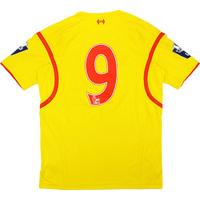 2014-15 Liverpool U21 Match Worn Away Shirt #9
