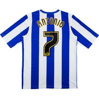 2012 13 sheffield wednesday home shirt antonio 7 very good m