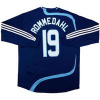 2007-08 Ajax Match Issue Away L/S Shirt Rommedahl #19