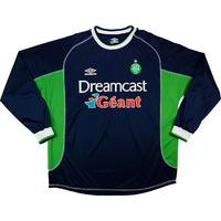 2000 01 saint etienne away ls shirt mint xxl