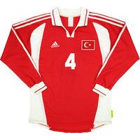 2000-02 Turkey Match Issue Home L/S Shirt #4
