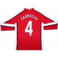 2008-10 Arsenal Home L/S Shirt Fabregas #4 (Excellent) XXL