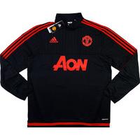 2015 16 manchester united adidas 12 zip training top bnib