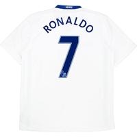 2008-09 Manchester United Away Shirt Ronaldo #7 (Excellent) XXL