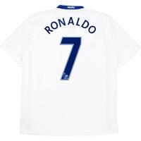 2008 09 manchester united away shirt ronaldo 7 excellent xxl