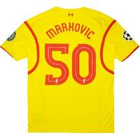 2014-15 Liverpool CL Away Shirt Markovic #50 (Excellent) L