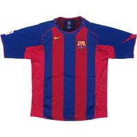 2004-05 Barcelona Home Shirt (Very Good) M