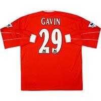 2001-02 Middlesbrough Match Issue Home L/S Shirt Gavin #29