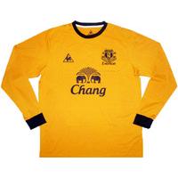 2011-12 Everton Away L/S Shirt (Excellent) S