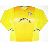 2002 03 leeds united ls away shirt excellent xl