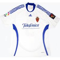 2009 10 real zaragoza match issue home shirt uche 9