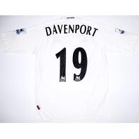 2004-05 Tottenham Match Issue Home Shirt Davenport #19