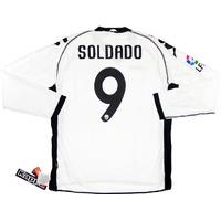 2010-11 Valencia L/S Player Issue Home Shirt Soldado #9 *w/Tags*