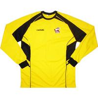 2009 10 scunthorpe yellow gk shirt as new l