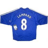 2006-08 Chelsea L/S Home Shirt Lampard #8 *w/Tags* XS.Boys