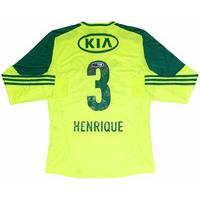 2012 Palmeiras L/S Fourth Shirt Henrique #3 *w/Tags* M