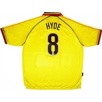 2000 01 watford home shirt hyde 8 excellent xl