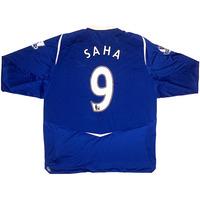 2008-09 Everton L/S Home Shirt Saha #9 *w/Tags* XXL