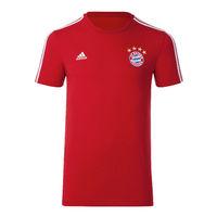 2017-2018 Bayern Munich Adidas 3S Lifestyle Tee (Red)