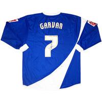 2006-07 Ipswich Match Issue Signed Home L/S Shirt Garvan #7