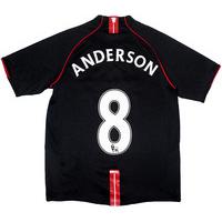 2007-08 Manchester United Away Shirt Anderson #8 XL.Boys