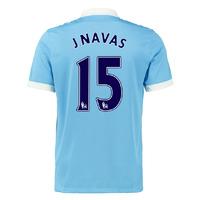 2015-16 Man City Home Shirt (J. Navas 15)