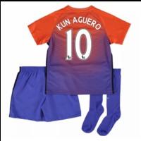 2016-17 Manchester City Third Mini Kit (Kun Aguero 10)