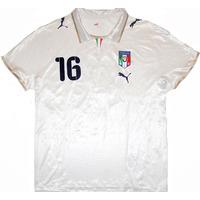 2007 08 italy player issue away shirt 16 xl