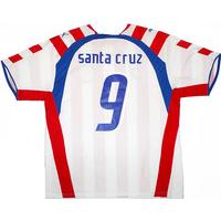 2006-07 Paraguay Home Shirt Santa Cruz #9 XL