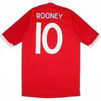 2010-11 England Away Shirt Rooney #10 L