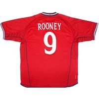 2003 04 england away shirt rooney 9 xl