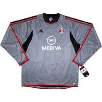 2003 04 ac milan player issue third ls shirt bnib