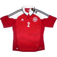 2012-13 Denmark Home Shirt C. Poulsen #2 *w/Tags* L