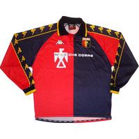 2000-01 Genoa Match Issue Home L/S Shirt #3 (Sussi)