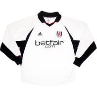 2002-03 Fulham Player Issue Home L/S Shirt XL