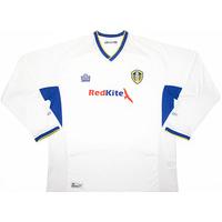 2007 08 leeds united home ls shirt xl