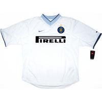 2000 01 inter milan away shirt wtags s