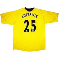 2006-07 Arsenal Away Shirt Adebayor #25 L