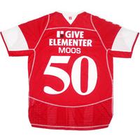 2011 12 vejle bk match issue home shirt moos 50