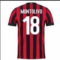 2017-2018 AC Milan Home Shirt (Montolivo 18) - Kids