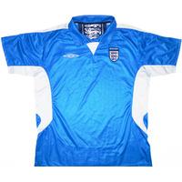 2005-06 England Umbro Polo T-Shirt XXL